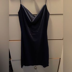 Midnight blue. Size small. Never worn.